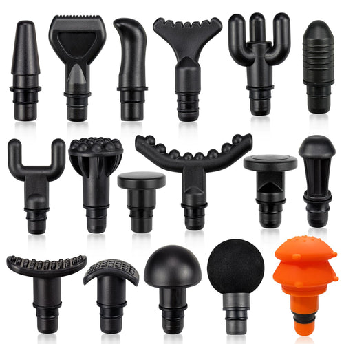 KALAWW Massage Gun Heads for Massage Gun 17 Different Muscle Massager Heads ，Massage Gun Head Outer Diameter is 18.5mm (0.73 inch)